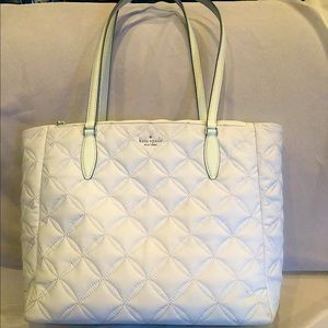 Kate Spade Jae Quilted Large Tote in Moonlight Color